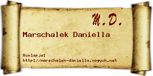 Marschalek Daniella névjegykártya